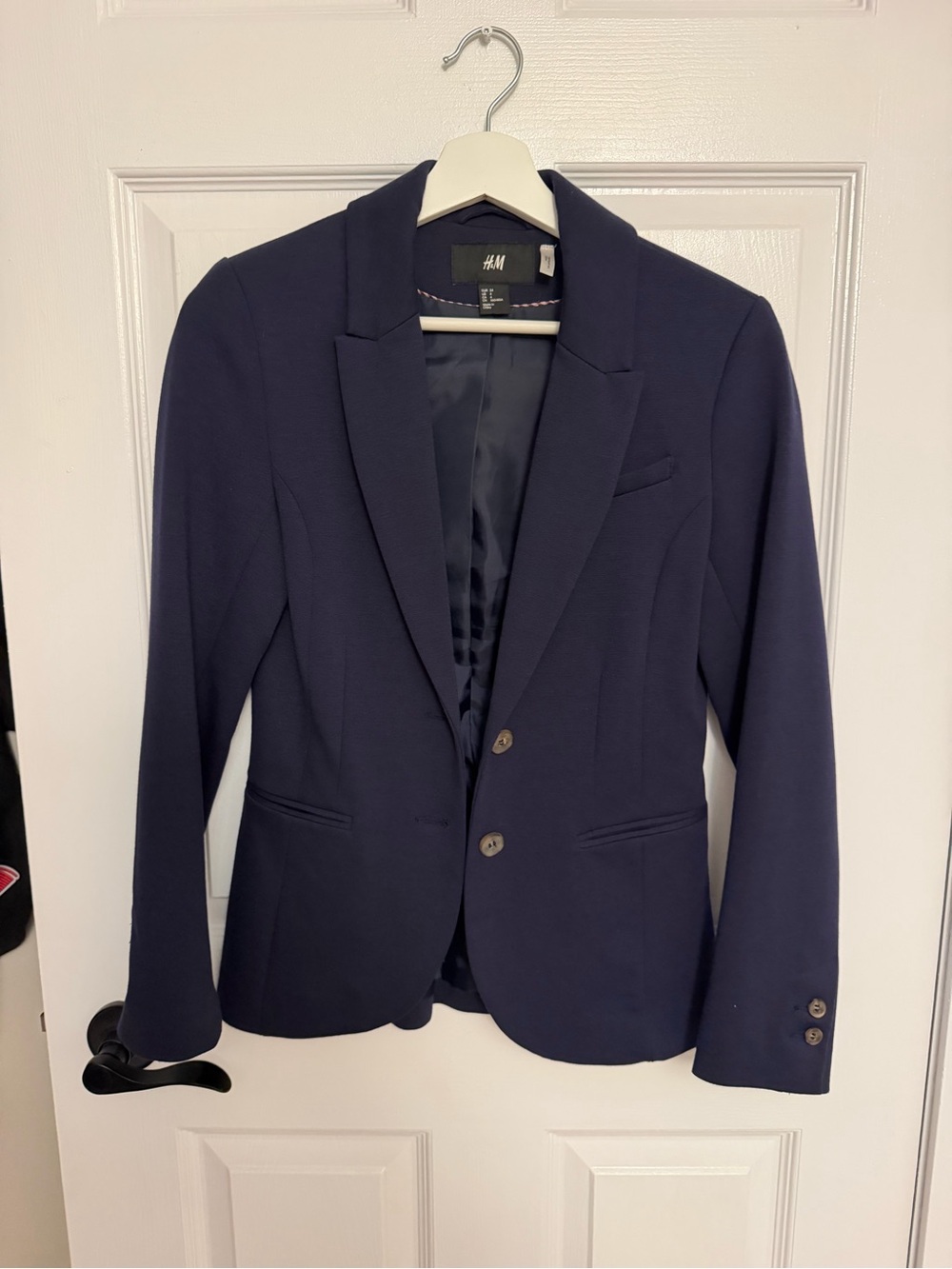 H&M Women's Dark Navy Tailored Blazer